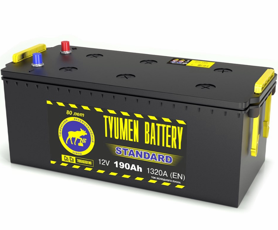 АКБ TYUMEN BATTERY 190 Ач 1320 А обратная клемма